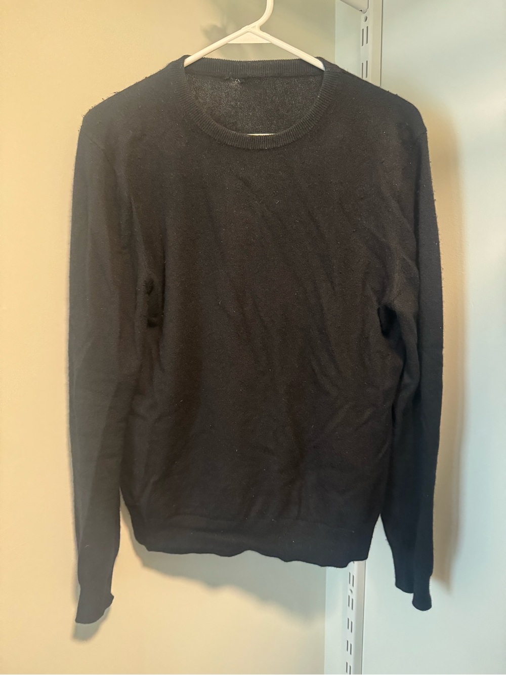 Quince Black Crewneck Sweater